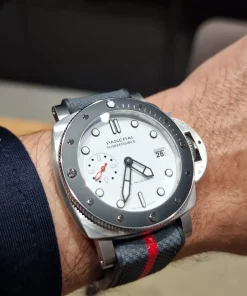 Panerai Submersible PAM01579 Automatic 42mm Unisex Replica Watch - White Dial, Steel Case