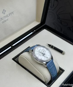 Patek Philippe Annual Calendar 4947G-010 Automatic 38mm Female Replica Watch - White Dial, White Gold Case