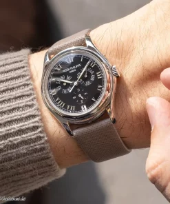 Patek Philippe Annual Calendar 5035P Automatic 38mm Unisex Replica Watch - Black Dial, Platinum Case