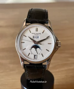 Alternative view of Patek Philippe Annual Calendar 5125G-010 Automatic 37mm Unisex Replica Watch - White Dial, White Gold Case