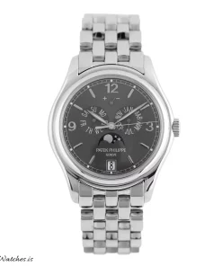 Patek Philippe Annual Calendar 5146/1G-010 Automatic 39mm Unisex Replica Watch - Grey Dial, White Gold Case