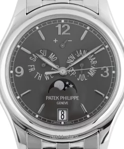 Alternative view of Patek Philippe Annual Calendar 5146/1G-010 Automatic 39mm Unisex Replica Watch - Grey Dial, White Gold Case