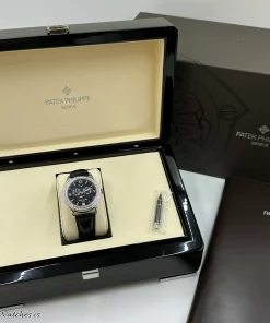 Alternative view of Patek Philippe Annual Calendar 5147G-001 Automatic 39mm Unisex Replica Watch - Black Dial, White Gold Case