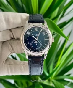 Alternative view of Patek Philippe Annual Calendar 5205G-013 Automatic 40mm Unisex Replica Watch - Blue Dial, White Gold Case
