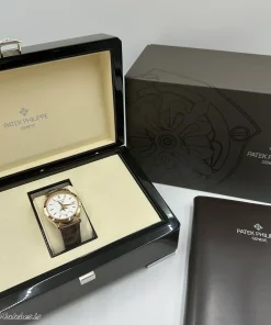 Alternative view of Patek Philippe Annual Calendar 5396R-011 Automatic 39mm Unisex Replica Watch - Silver Dial, Rose Gold Case