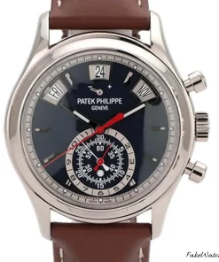 Patek Philippe Annual Calendar Chronograph 5960/01G-001 Automatic 41mm Unisex Replica Watch - Blue Dial, White Gold Case