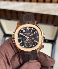 Patek Philippe Aquanaut 5164R Automatic 41mm Unisex Replica Watch - Brown Dial, Rose Gold Case