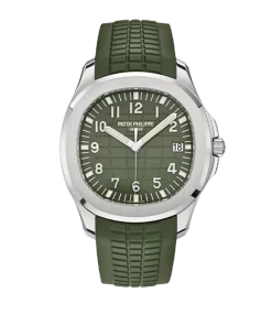 Patek Philippe Aquanaut 5168G-010 Automatic 42mm Unisex Replica Watch - Green Dial, White Gold Case