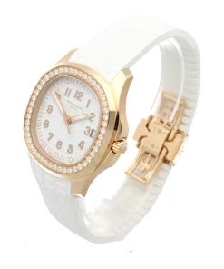 Alternative view of Patek Philippe Aquanaut 5268/200R-001 Automatic 39mm Unisex Replica Watch - White Dial, Rose Gold Case