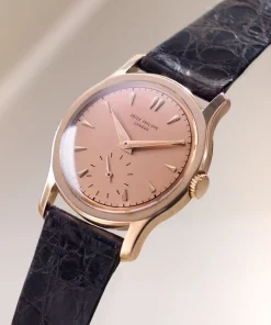 Patek Philippe Calatrava 2450 Manual winding 36mm Unisex Replica Watch - Silver Dial, Yellow Gold Case