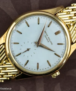 Patek Philippe Calatrava 2526 Automatic 36mm Unisex Replica Watch - White Dial, Yellow Gold Case