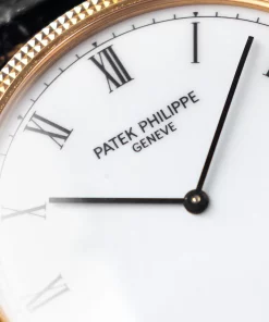 Alternative view of Patek Philippe Calatrava 3520 Manual winding 32mm Unisex Replica Watch - White Dial, Yellow Gold Case