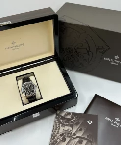 Alternative view of Patek Philippe Calatrava 5088/100P-001 Automatic 38mm Unisex Replica Watch - Black Dial, Platinum Case