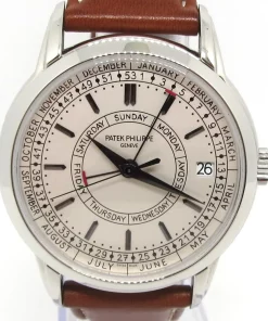 Patek Philippe Calatrava 5212A-001 Automatic 40mm Unisex Replica Watch - Silver Dial, Steel Case