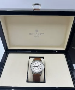 Alternative view of Patek Philippe Calatrava 5212A-001 Automatic 40mm Unisex Replica Watch - Silver Dial, Steel Case