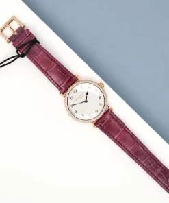 Alternative view of Patek Philippe Calatrava 7200/200R-001 Automatic 35mm Female Replica Watch - Silver Dial, Rose Gold Case