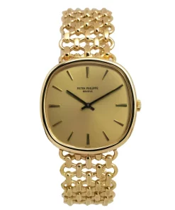 Patek Philippe Golden Ellipse 3544/2 Manual winding 33mm Unisex Replica Watch - Champagne Dial, Yellow Gold Case
