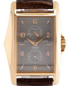 Alternative view of Patek Philippe Gondolo 5100R-001 Manual winding 35mm Unisex Replica Watch - Grey Dial, Rose Gold Case