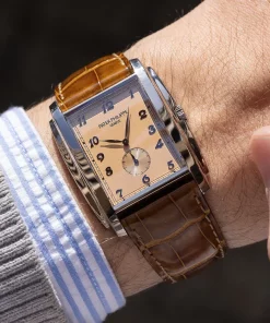 Patek Philippe Gondolo 5124G Manual winding 33mm Unisex Replica Watch - Pink Dial, White Gold Case