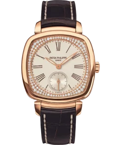 Patek Philippe Gondolo 7041R-001 Manual winding 33mm Female Replica Watch - Silver Dial, Rose Gold Case