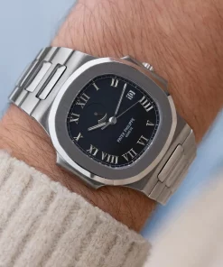 Alternative view of Patek Philippe Nautilus 3710/1A-001 Automatic 40mm Unisex Replica Watch - Black Dial, Steel Case