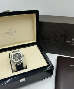Alternative view of Patek Philippe Nautilus 5726A-001 Automatic 40mm Unisex Replica Watch - Black Dial, Steel Case