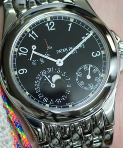 Patek Philippe Neptune 5085/1A-001 Automatic 37mm Unisex Replica Watch - Black Dial, Steel Case