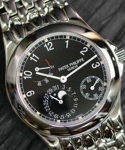 Alternative view of Patek Philippe Neptune 5085/1A-001 Automatic 37mm Unisex Replica Watch - Black Dial, Steel Case