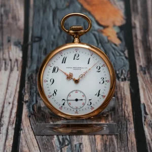 Patek Philippe Pocket Replica Watch 165833 Manual winding 46mm Unisex Replica Watch - White Dial, Yellow Gold Case