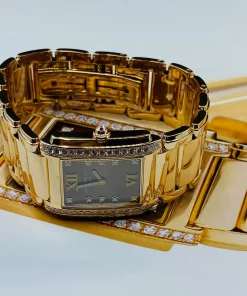 Patek Philippe Twenty~4 4910/11R-010 Quartz 25mm Female Replica Watch - Brown Dial, Rose Gold Case