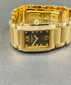 Alternative view of Patek Philippe Twenty~4 4910/11R-010 Quartz 25mm Female Replica Watch - Brown Dial, Rose Gold Case