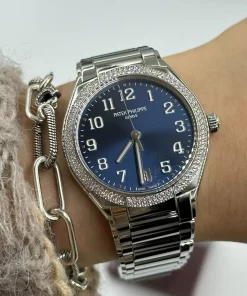 Alternative view of Patek Philippe Twenty~4 7300/1200A-001 Automatic 36mm Unisex Replica Watch - Blue Dial, Steel Case