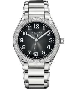 Patek Philippe Twenty~4 7300/1200A-010 Automatic 36mm Unisex Replica Watch - Black Dial, Steel Case