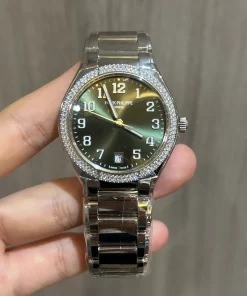 Alternative view of Patek Philippe Twenty~4 7300/1200A-011 Automatic 36mm Female Replica Watch - Green Dial, Steel Case