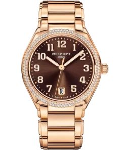 Patek Philippe Twenty~4 7300/1200R-001 Automatic 36mm Unisex Replica Watch - Brown Dial, Rose Gold Case