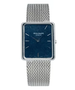 Patek Philippe Vintage 3599 Manual winding 28mm Unisex Replica Watch - Blue Dial, White Gold Case