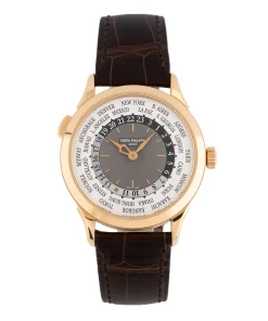 Patek Philippe World Time 5230R-012 Automatic 39mm Unisex Replica Watch - Grey Dial, Rose Gold Case