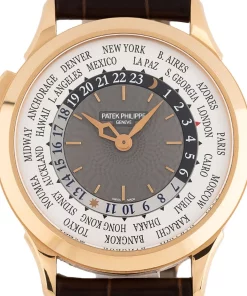 Alternative view of Patek Philippe World Time 5230R-012 Automatic 39mm Unisex Replica Watch - Grey Dial, Rose Gold Case