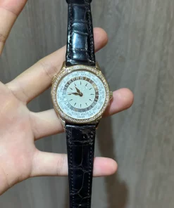Alternative view of Patek Philippe World Time 7130R-013 Automatic 36mm Female Replica Watch - White Dial, Rose Gold Case