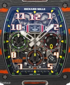 Alternative view of Richard Mille RM 11-03 Swiss Replica Watch 50mm – Ceramic Case, Skeleton Dial, Unisex