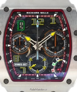 Alternative view of Richard Mille RM 65-01 Automatic Replica Watch 51mm – Transparent Skeleton Dial, Titanium Case, Unisex