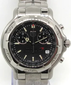 TAG Heuer 6000 CH1117 Quartz Unisex Replica Watch - Black Dial, Steel CaseMM