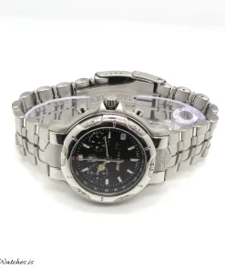Alternative view of TAG Heuer 6000 CH1117 Quartz Unisex Replica Watch - Black Dial, Steel CaseMM