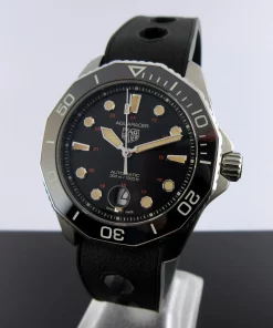 Alternative view of TAG Heuer Aquaracer 300M WBP208C:FT6201 Automatic 43mm Unisex Replica Watch - Black Dial, Steel Case