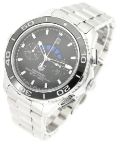 Alternative view of TAG Heuer Aquaracer 500M CAK211A.BA0833 Automatic 43mm Unisex Replica Watch - Black Dial, Steel Case