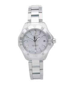 TAG Heuer Aquaracer Lady WBP1312.BA0005 Quartz 34mm Female Replica Watch - Pearl Dial, Steel CaseMM
