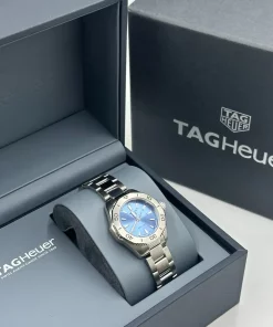 Alternative view of TAG Heuer Aquaracer Lady WBP1415.BA0622 Quartz 30mm Female Replica Watch - Blue Dial, Steel Case