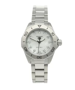 TAG Heuer Aquaracer Lady WBP1416.BA0622 Quartz 30mm Female Replica Watch - White Dial, Steel Case