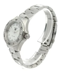 Alternative view of TAG Heuer Aquaracer Lady WBP1416.BA0622 Quartz 30mm Female Replica Watch - White Dial, Steel Case