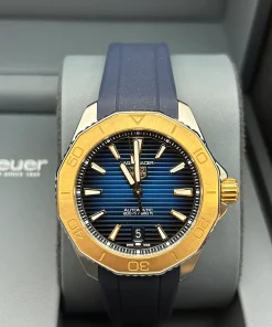 TAG Heuer Aquaracer WBP2150.FT6210 Automatic 40mm Unisex Replica Watch - Blue Dial, Gold/Steel Case